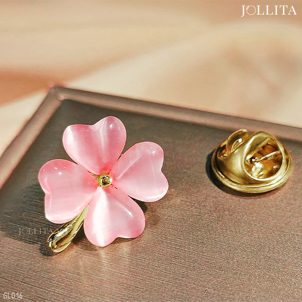  Pin cài cỏ bốn lá thanh lịch 