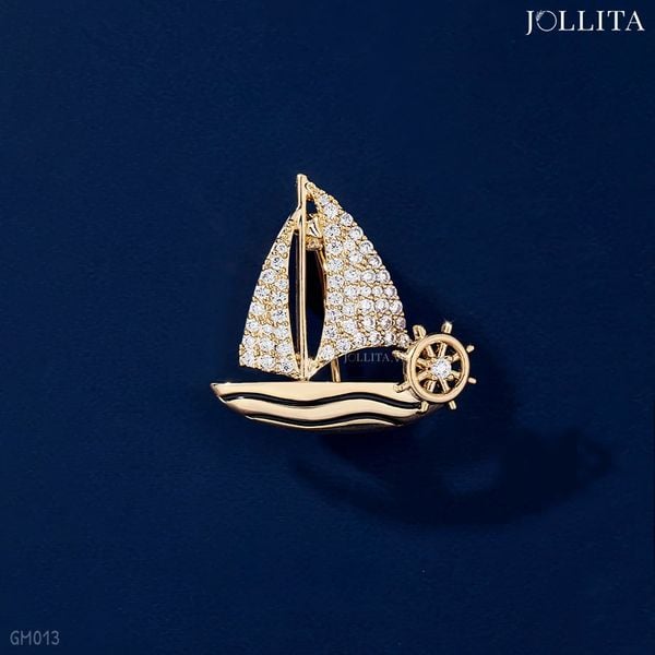  Pin cài áo thuyền buồm xuôi gió độc đáo 