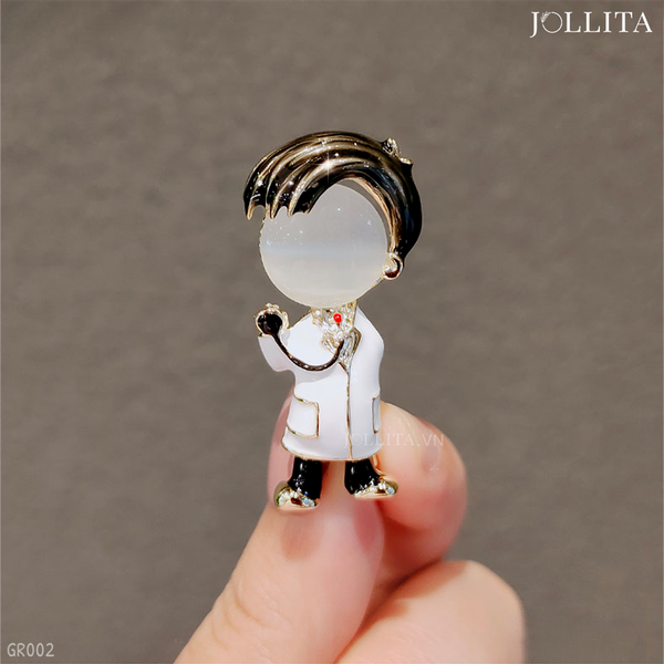  Trâm cài áo bác sĩ nam thanh lịch tinh tế 