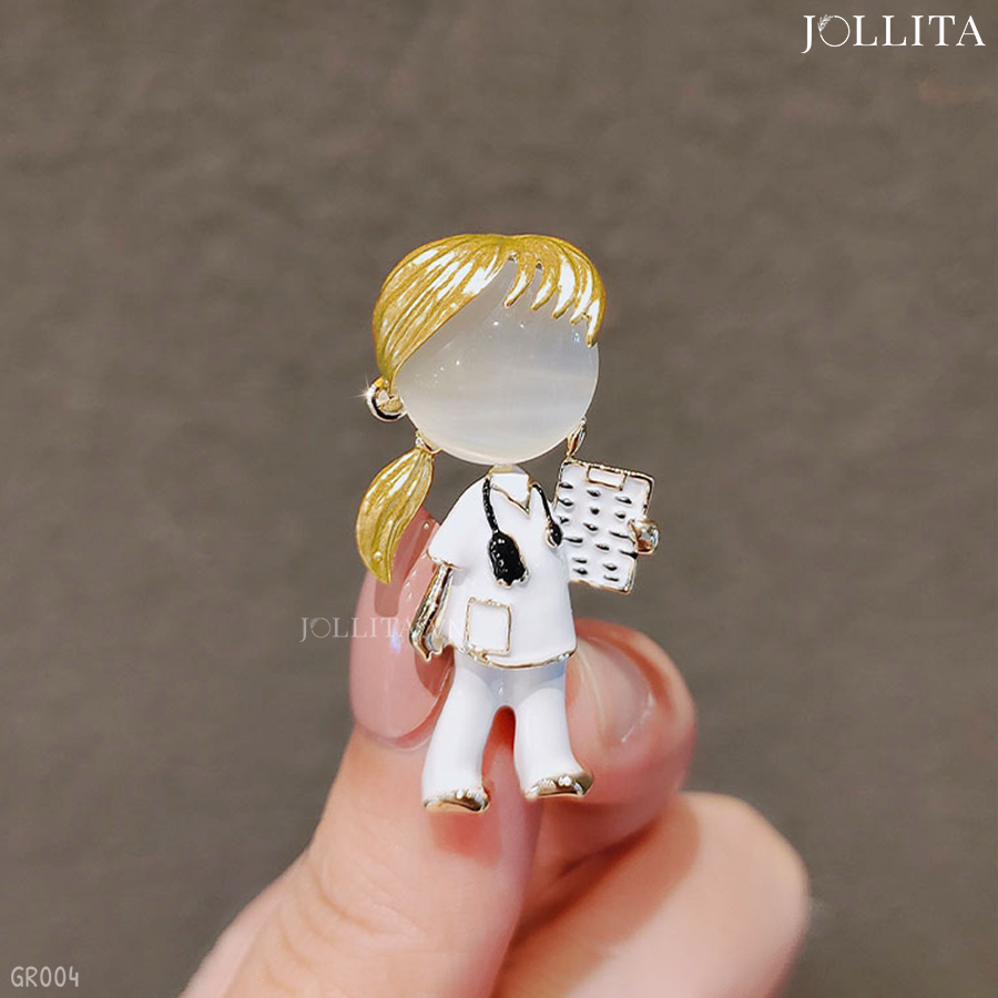  Trâm cài áo nữ bác sĩ thanh lịch 