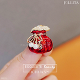  Ghim cài áo túi đỏ may mắn tài lộc 