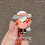  Ghim cài áo cô gái dễ thương 