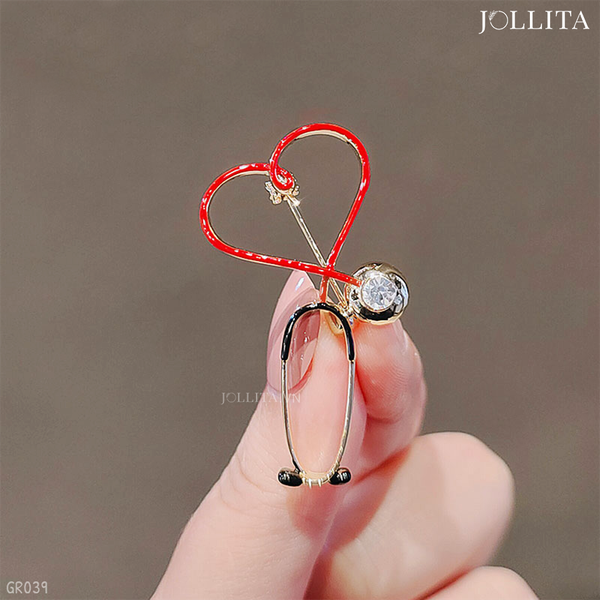  Ghim cài áo ống nghe bác sĩ dễ thương 