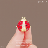  Pin cài áo bọ rùa dát đá tinh tế 