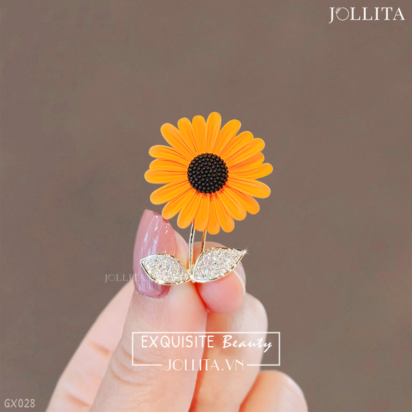  Ghim cài áo hoa hướng dương cổ điển vintage 
