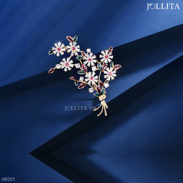 Trâm cài áo bó hoa Daisy sắc màu cao cấp 