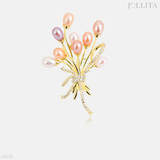  Trâm cài áo Bó hoa Ngọc Trai thanh lịch cao cấp 