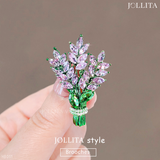  Trâm cài áo hoa oải hương Lavender đính đá cao cấp thanh lịch 