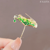  Trâm cài áo lá sen xanh thanh lịch tinh tế 