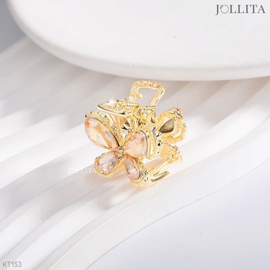  Kẹp tóc càng cua bướm vàng nhỏ nhắn dễ thương 