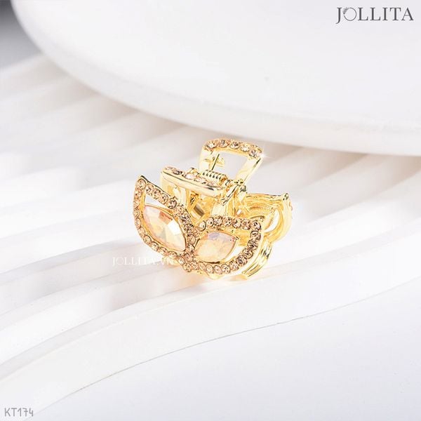  Kẹp tóc càng cua mặt nạ đính đá lấp lánh bí ẩn 