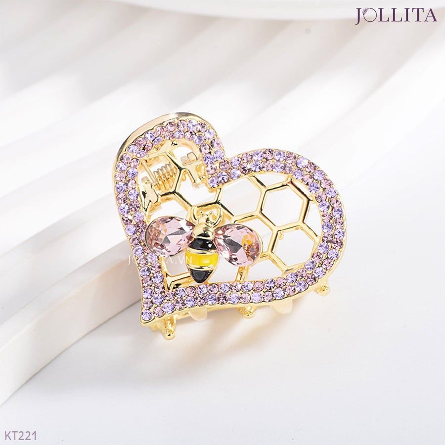  Kẹp tóc càng cua tổ ong trái tim độc đáo 