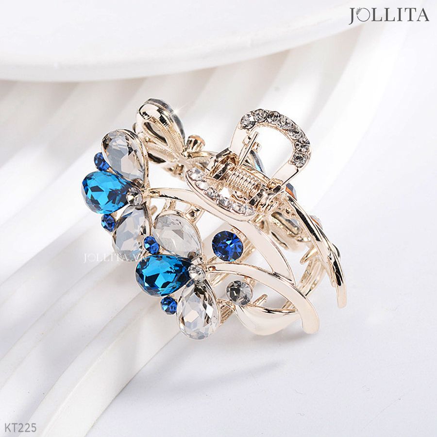  Kẹp tóc càng cua hoa lam sang trọng 