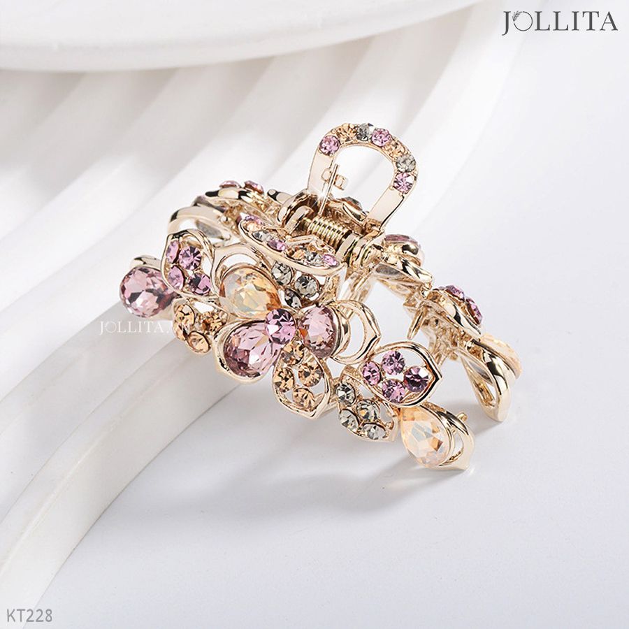  Kẹp tóc càng cua vạn hoa lấp lánh 