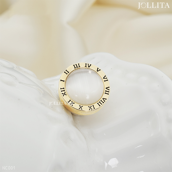  Cài áo nam châm nút tròn pha lê cao cấp 