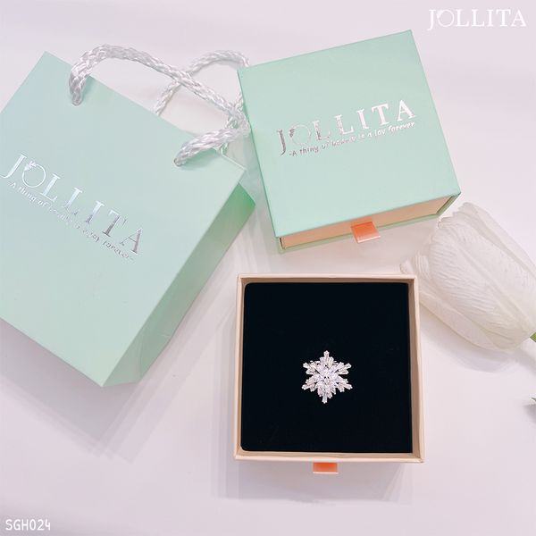  Set quà tặng cài áo hoa tuyết tinh tế thanh lịch 