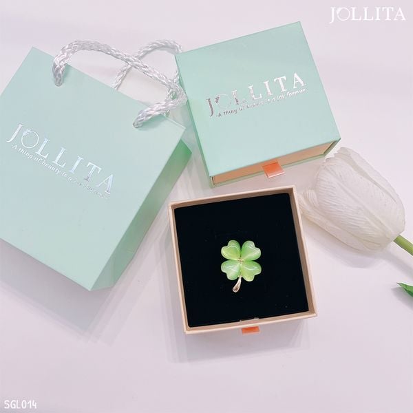  Set quà tặng Cài cỏ bốn lá may mắn thanh lịch 