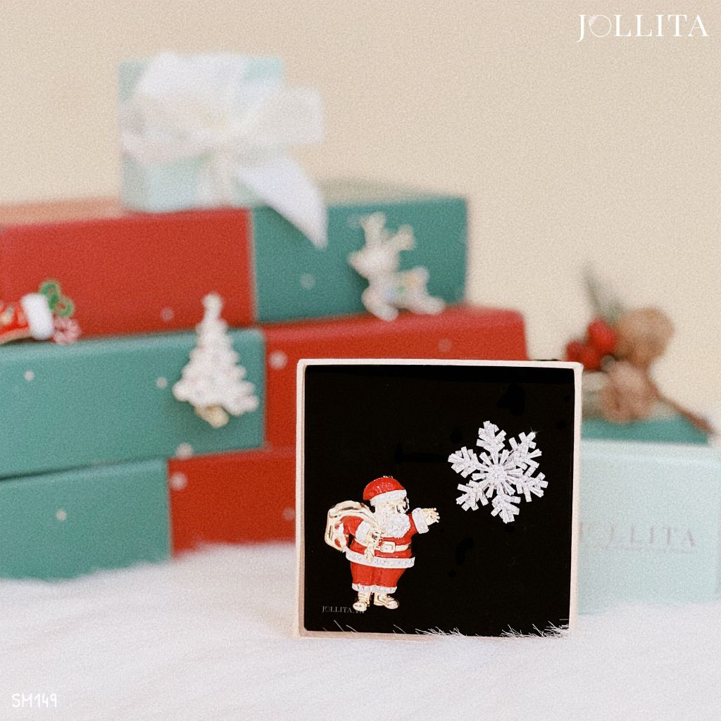  Set quà tặng Noel cài áo cao cấp sang trọng 149 