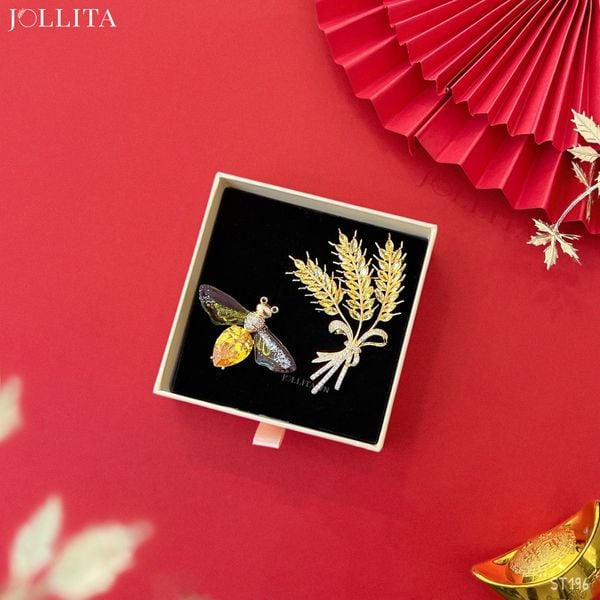  Set quà Tết 2025 Trâm cài áo cao cấp sang trọng 196 