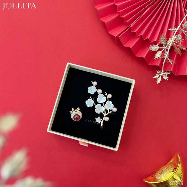  Set quà Tết 2025 Trâm cài áo cao cấp sang trọng 245 