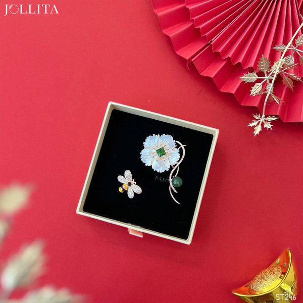  Set quà Tết 2025 Trâm cài áo cao cấp sang trọng 246 