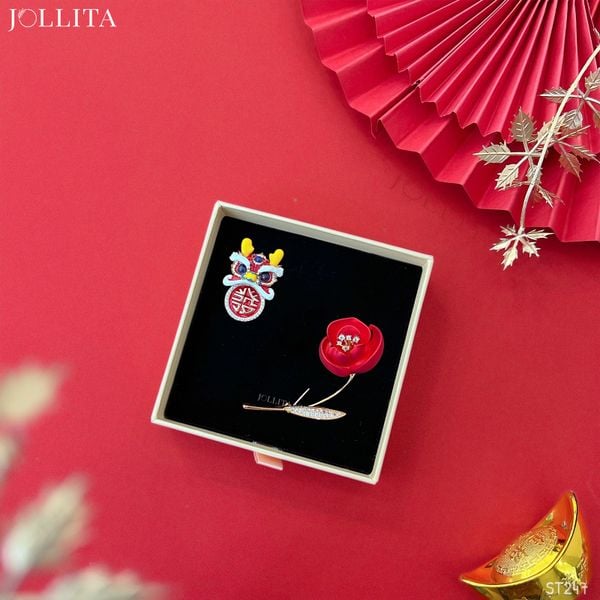  Set quà Tết 2025 Trâm cài áo cao cấp sang trọng 247 