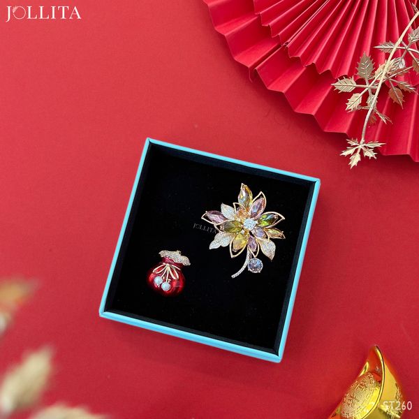  Set quà Tết 2025 Trâm cài áo cao cấp sang trọng 260 