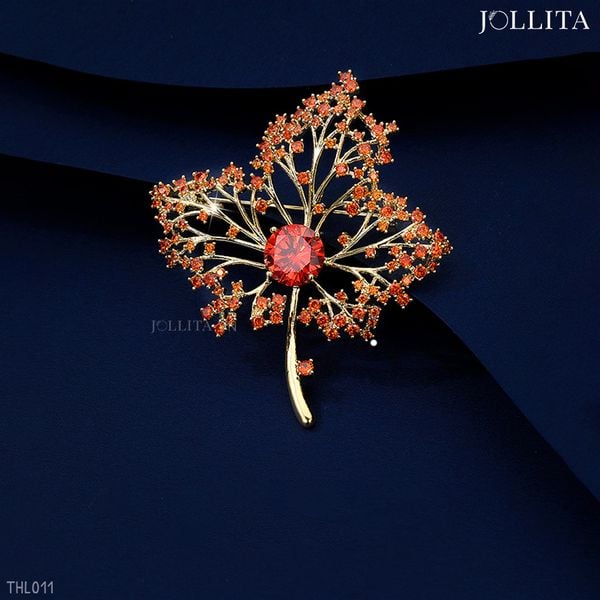  Trâm cài áo lá phong đát đá cao cấp 