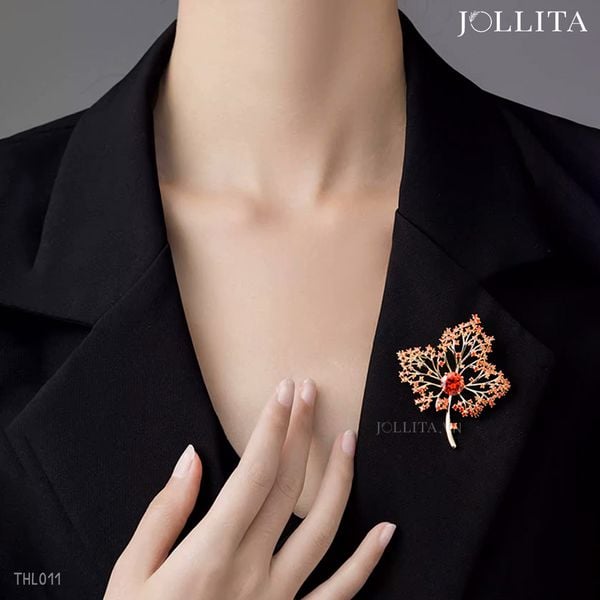  Trâm cài áo lá phong đát đá cao cấp 