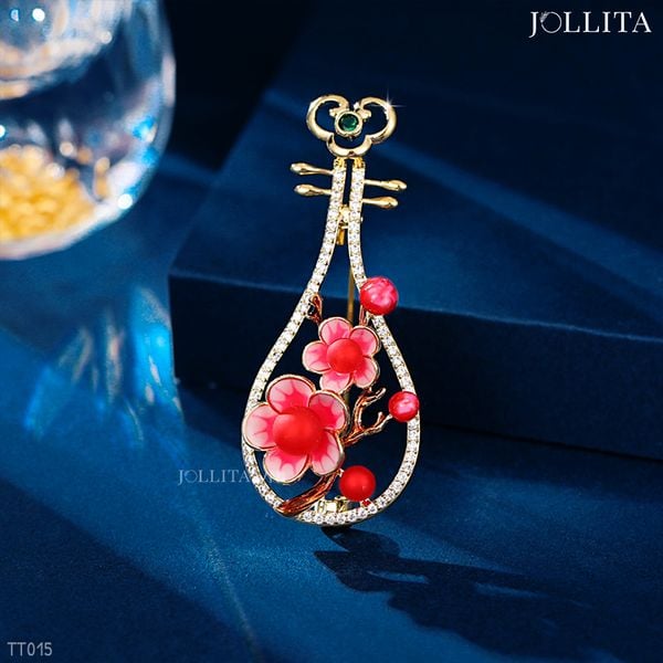  Trâm cài áo đàn hoa thanh lịch tinh tế 