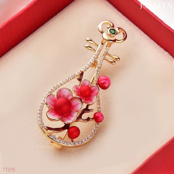  Trâm cài áo đàn hoa thanh lịch tinh tế 