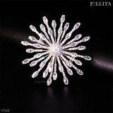  Trâm cài áo bông tuyết đính đá sang trọng cao cấp 