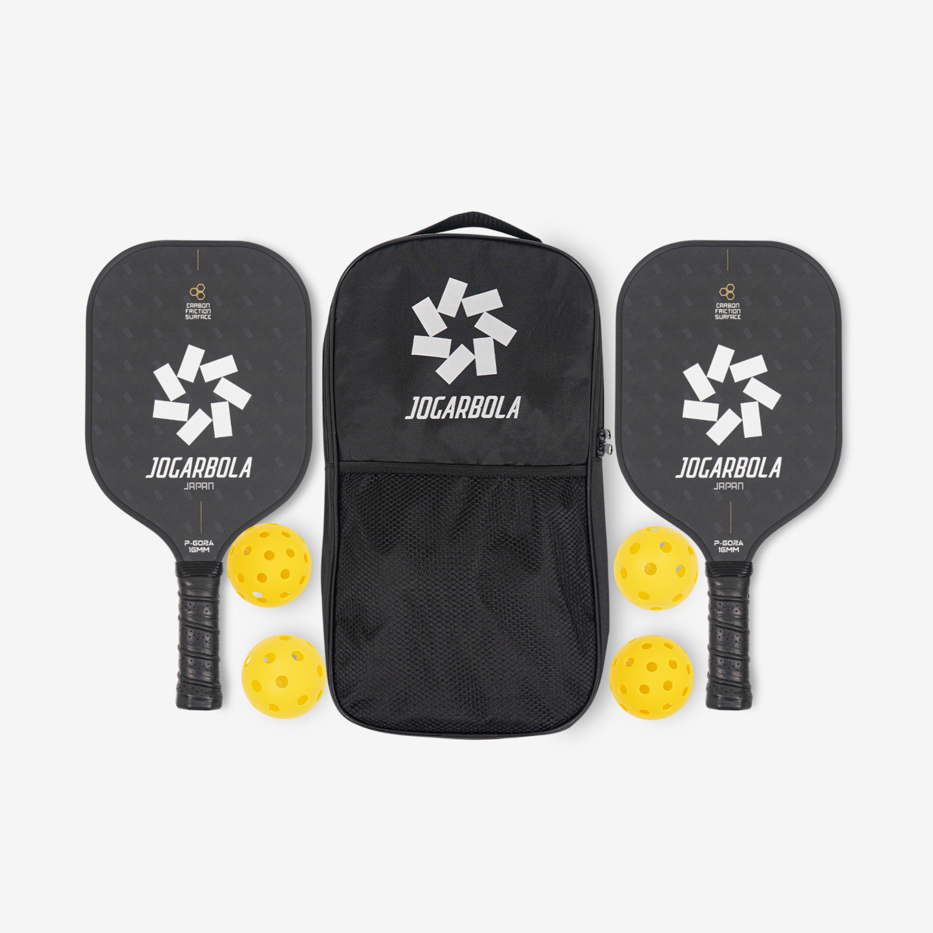  Bộ 2 vợt pickleball model P-602A (kèm 4 bóng và túi đựng) 