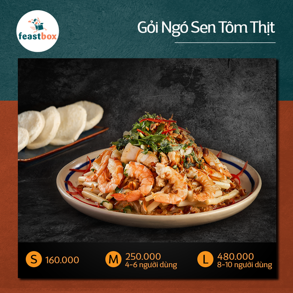  Gỏi ngó sen tôm thịt 