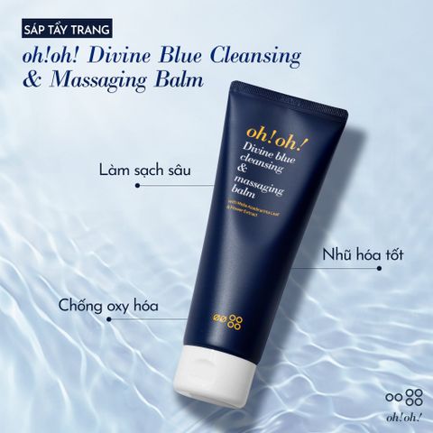  Sáp Tẩy Trang Làm Sạch Sâu, Trẻ Hóa Da oh!oh! Divine Blue Cleansing & Massaging Balm (with Melia Azadirachta Leaf & Flower Extract) (150ml) 