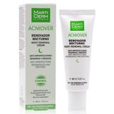  Kem Dưỡng Tái Tạo Ban Đêm Cho Da Dầu Mụn 5% AHA 1.5% BHA - MartiDerm Acniover Night Renewal Cream (40ml) 