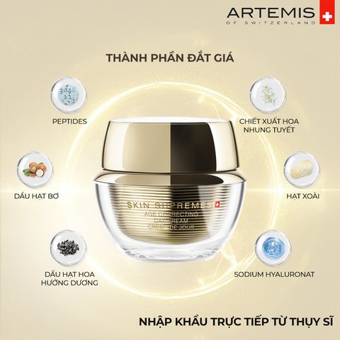  Dưỡng cao cấp ban ngày Bảo vệ da Chống ô nhiễm dành cho mọi loại da - ARTEMIS SKIN SUPREMES Age Correcting Day Cream 50ml 