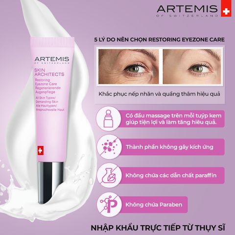  Serum Chống Lão Hóa và Phục Hồi Vùng Mắt - ARTEMIS SKIN ARCHITECTS Restoring Eyezone Care 15ml 