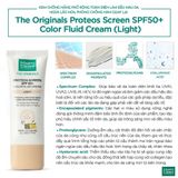  Kem Chống Nắng Làm Đều Màu Da - MartiDerm The Originals Proteos Screen SPF50+ Color Fluid Cream (Light) (40ml) 