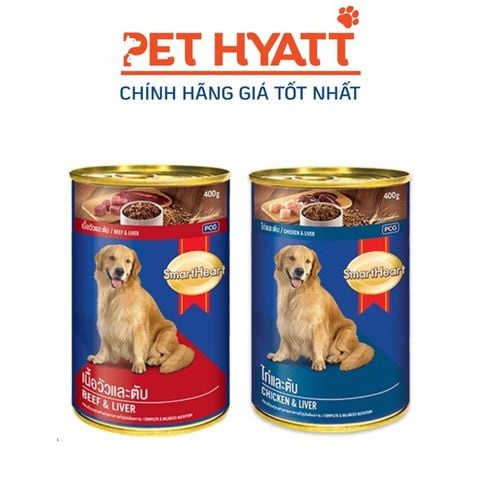  Pate Lon Dành Cho Chó SMARTHEART Nhiều Vị 