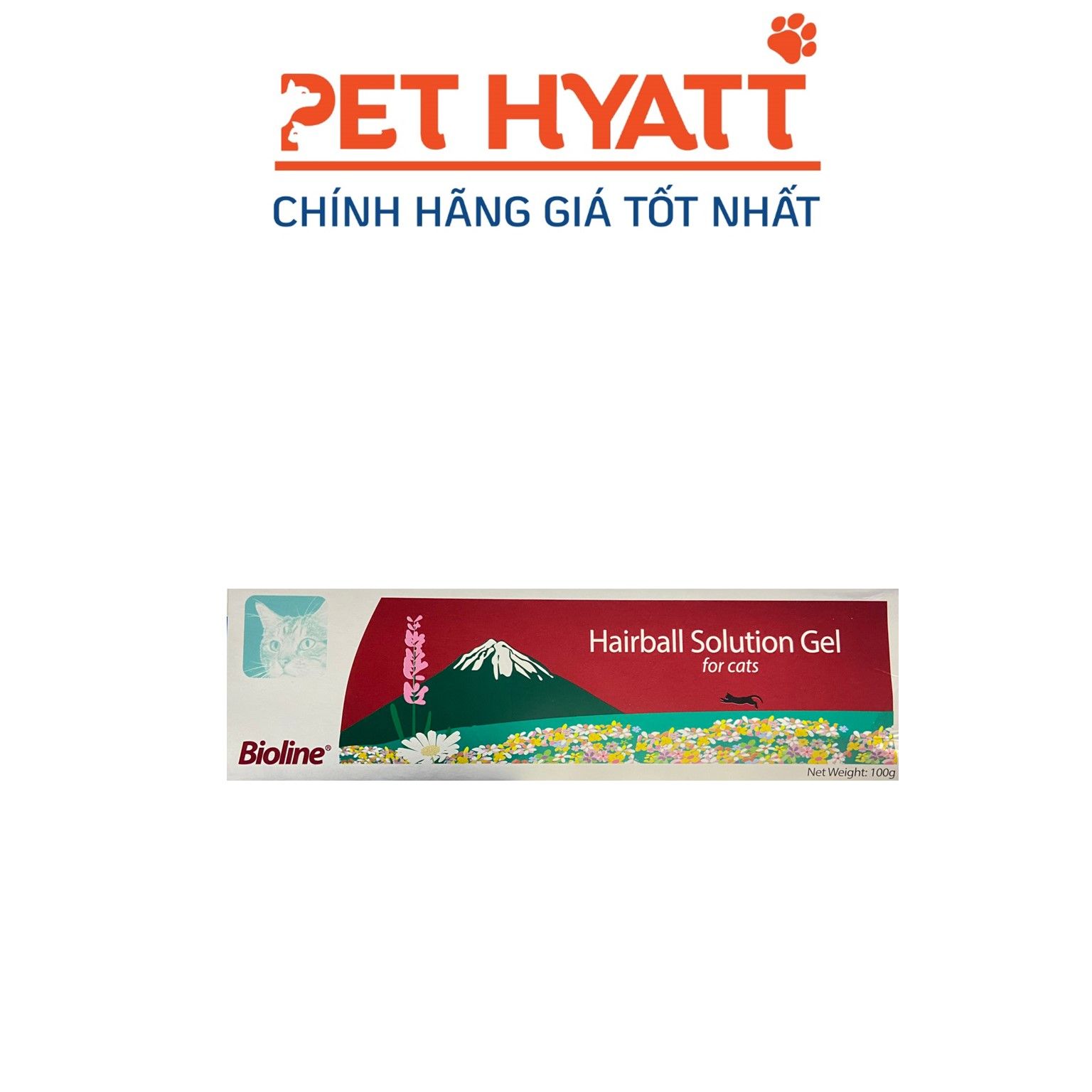Gel Dinh Dưỡng Tiêu Búi Lông & Giảm Hôi Miệng Cho Mèo BIOLINE HairBall Solution Gel