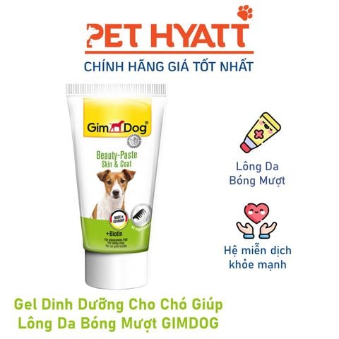  Gel Dinh Dưỡng Cho Chó Giúp Lông Da Bóng Mượt GIMDOG Beauty-Paste Skin & Coat 