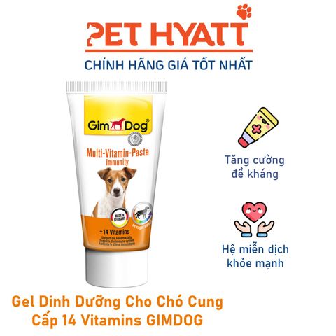  Gel Dinh Dưỡng Cho Chó Cung Cấp 14 Vitamins GIMDOG Multi GIMDOG Vitamin Paste 