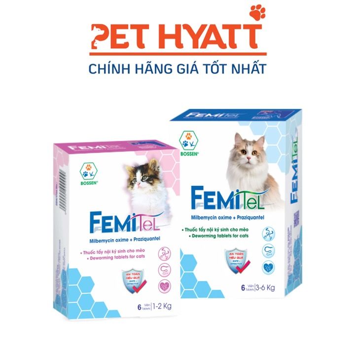 Thuốc Xổ Giun Cho Mèo FEMITEL