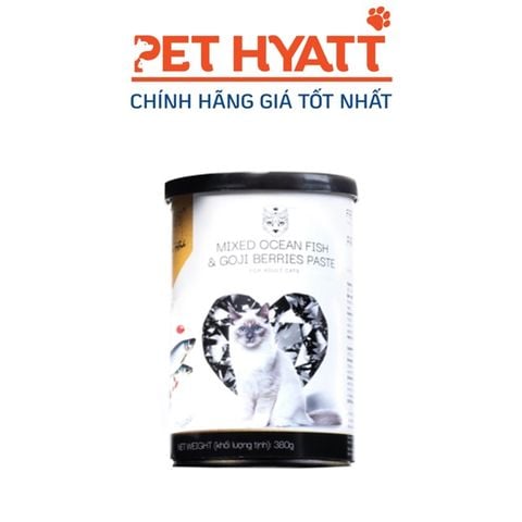 Pate Cho Mèo Vị Hỗn Hợp Cá Kỷ Tử KING'S PET Mixed Ocean Fish & Goji Berries Paste 