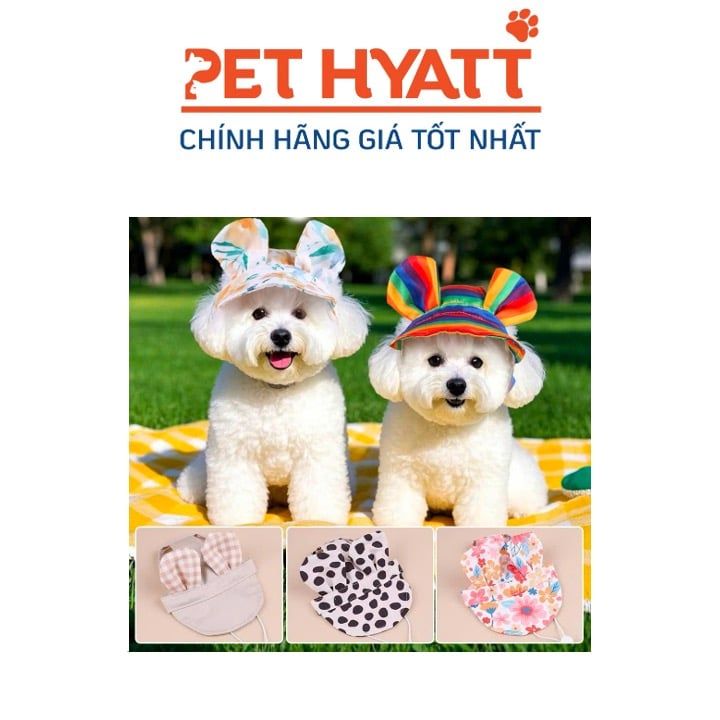 Nón Vải Tai Bèo Dành Cho Thú Cưng Nhiều Mẫu Mã