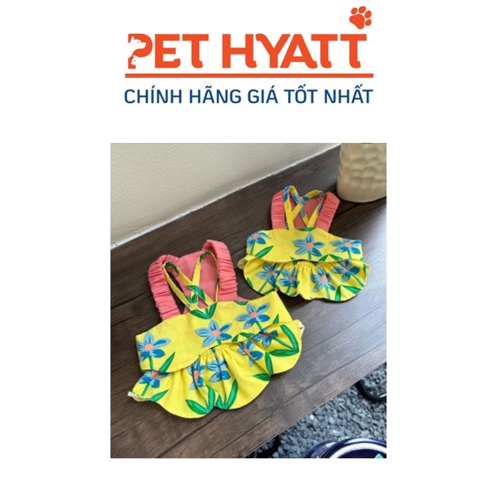 Set Áo Yếm Vàng Mùa Hè Cho Thú Cưng