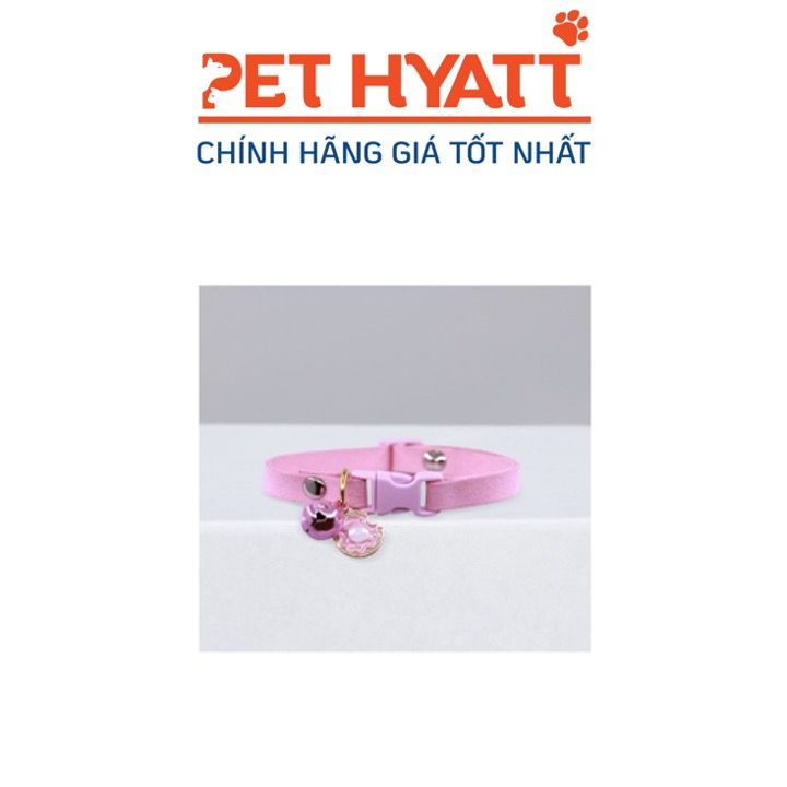 Vòng Cổ Da Chốt Nút Bấm Nhiều Kiểu Cho Thú Cưng