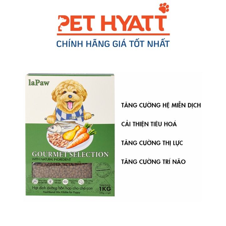 Hạt Dinh Dưỡng Hỗn Hợp Cho Chó Con LAPAW Gourmet Selection Puppy