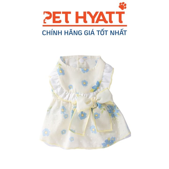 Đầm Công Chúa Hình Hoa Thắt Nơ Eo Cho Thú Cưng